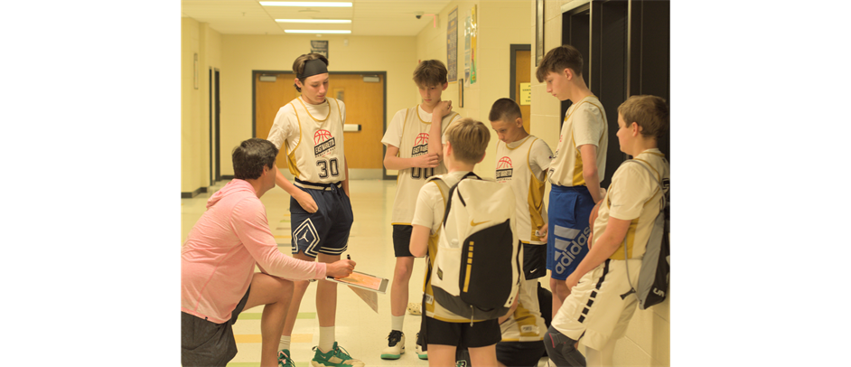 Coach Almy Preparing His 12u Team for the Finals